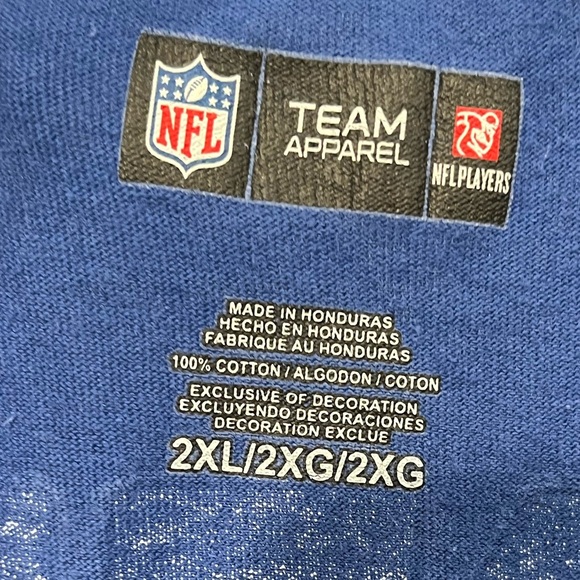 NFL Team Apparel Indianapolis Colts #51 Angerer Jersey Short Sleeve Blue 2XL - Picture 3 of 5